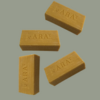 4 Piezas De Jabones Artesanales Ara De Cúrcuma De 120 Gramos