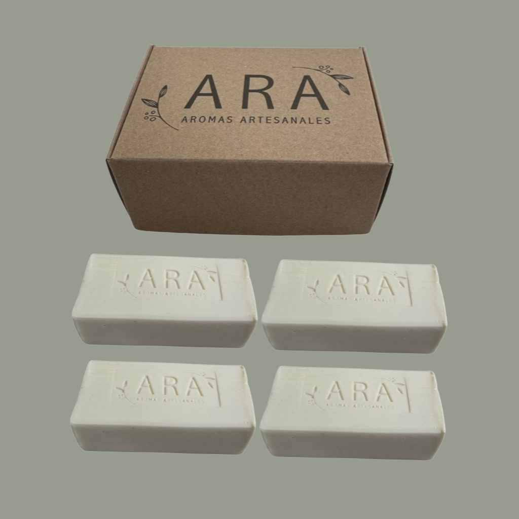 4 Piezas De Jabones Artesanales Ara De Leche De Burra De 120 Gramos